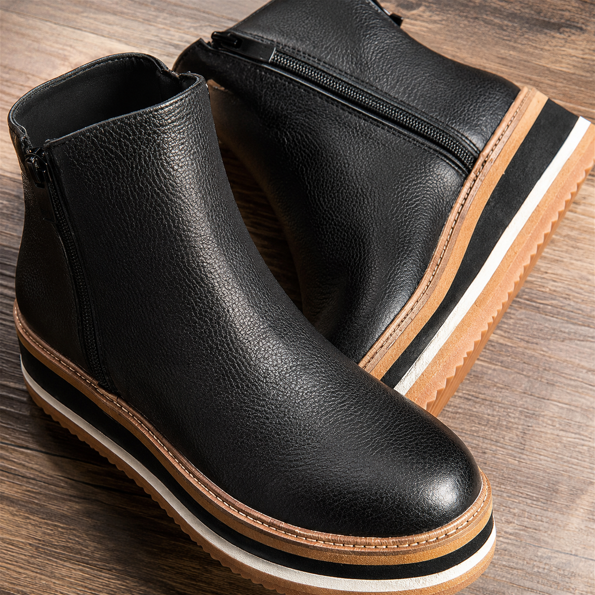 Women's Wedge Bootie | Hidden Lift & All-Day Comfort 10