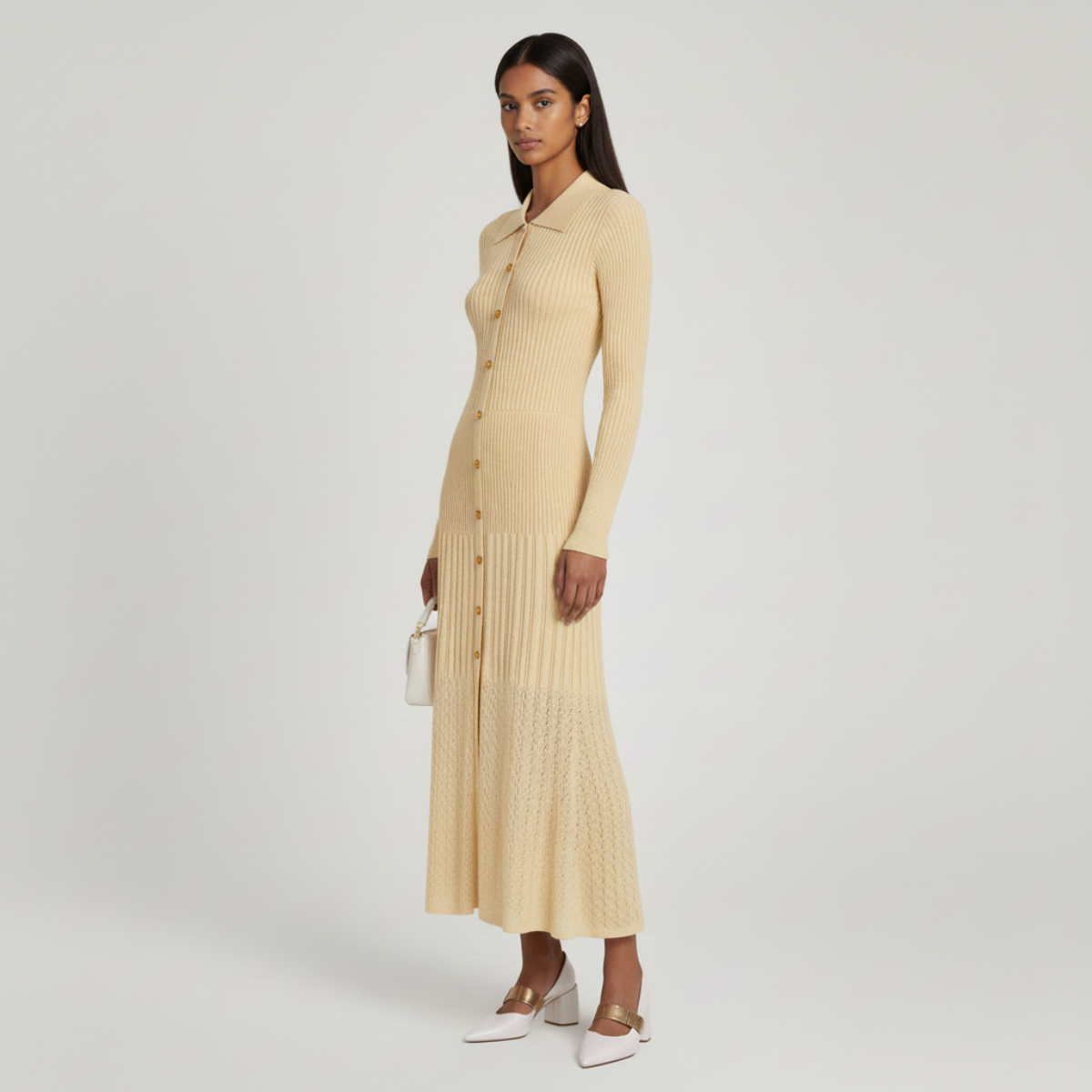 Women's Knit Dress | Collared Neckline & Flattering Fit 2
