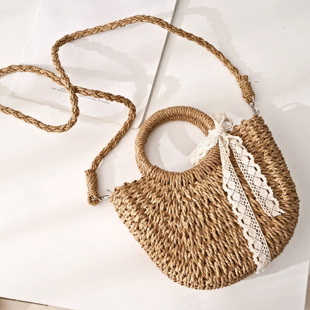Women's Shoulder Bag | Detachable Strap & Circular Handles 2