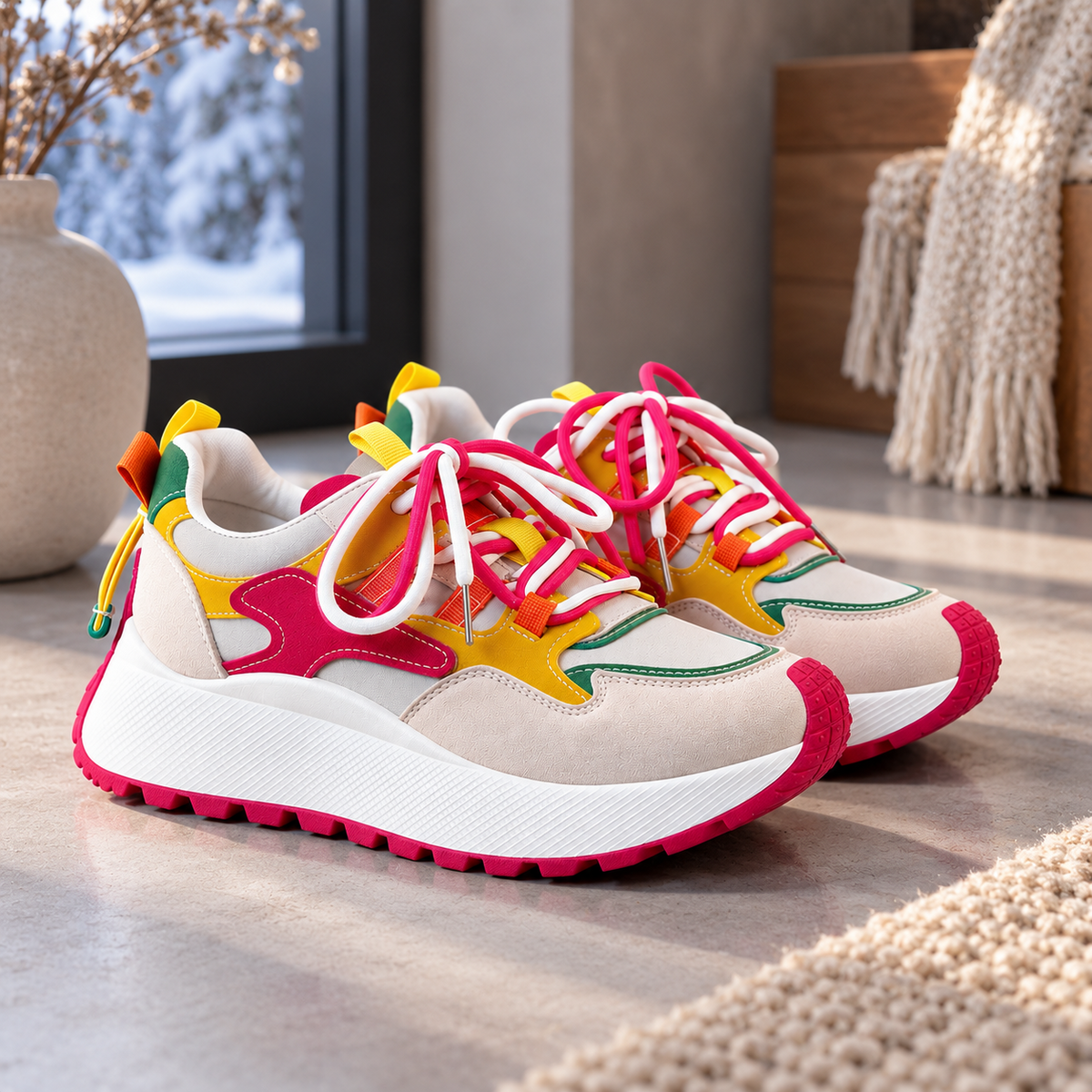 Women's Platform Sneakers | Cushioned Comfort & Secure Fit 2