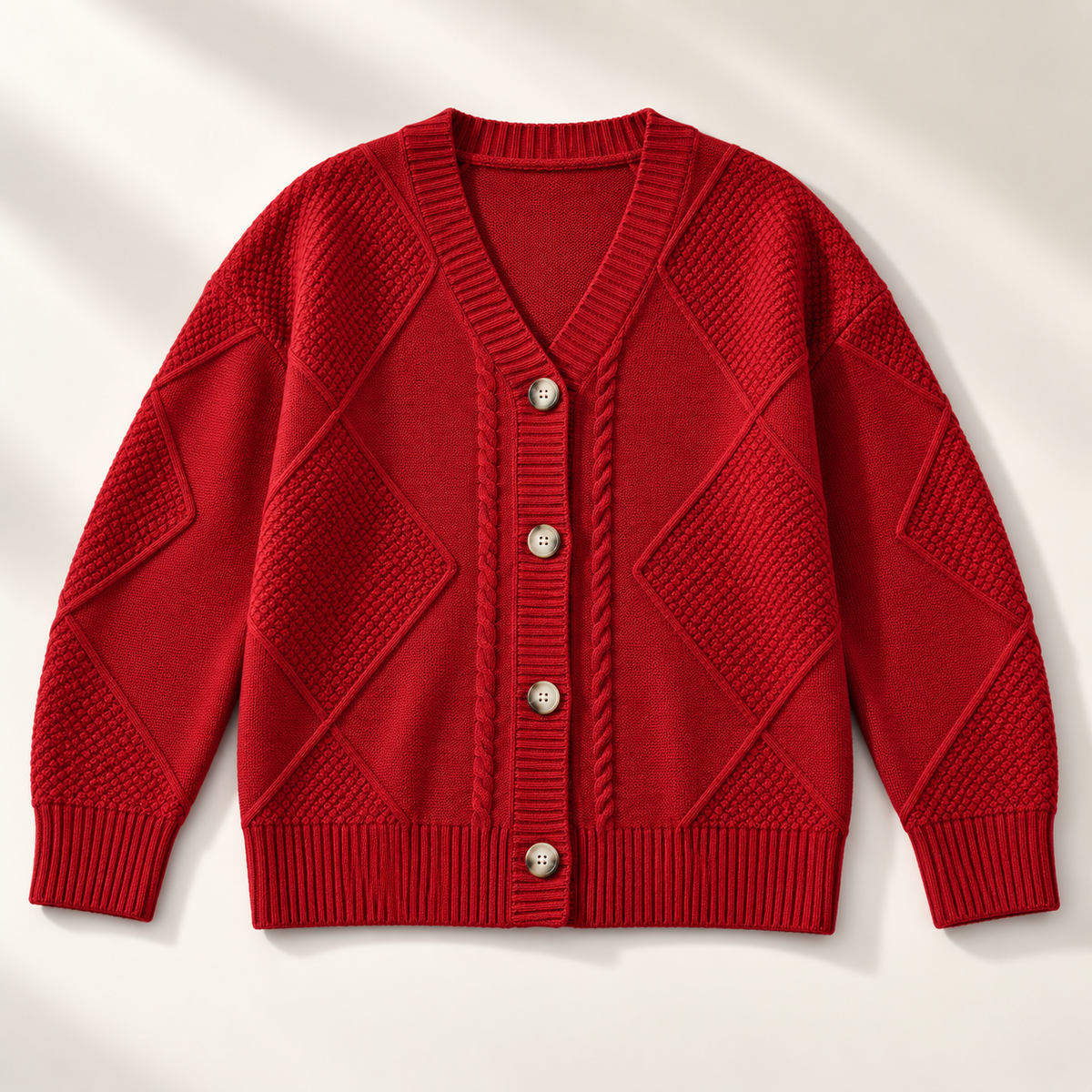 Women's Cable Knit Cardigan | Button Front & Warm 10