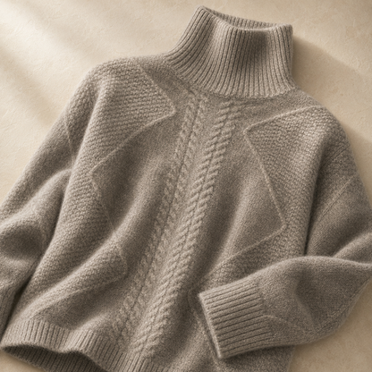 Women's Mock-Neck Sweater | Cable Knit & Warm 9