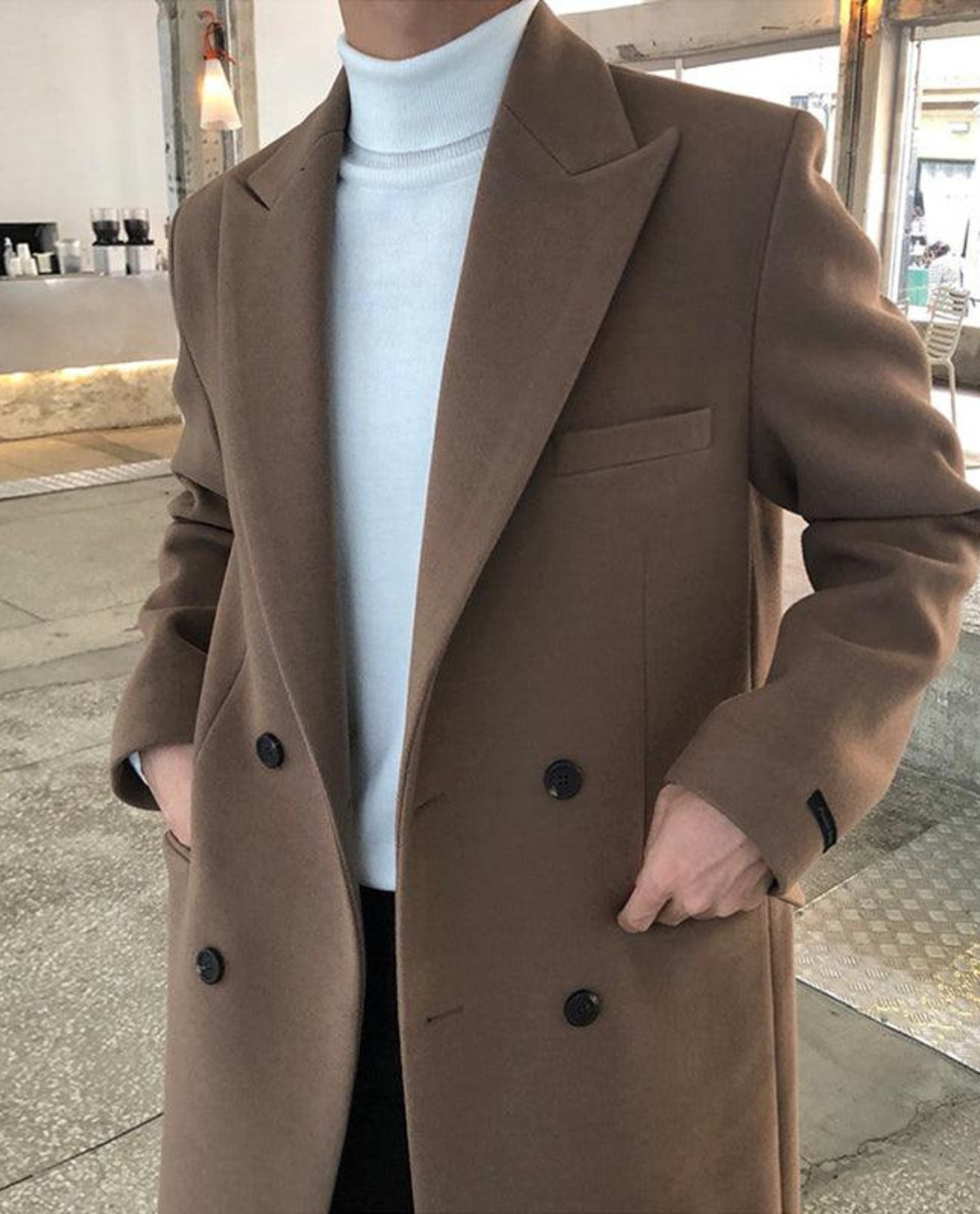 Women's Coat | Double-Breasted & Structured Fit 2
