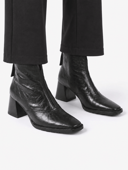 Women's Ankle Boots | Square Heel & Zip Fastening 5