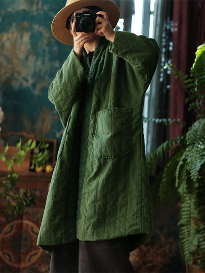 Women's Long Winter Coat | Colorblock & Pocket Detail 3