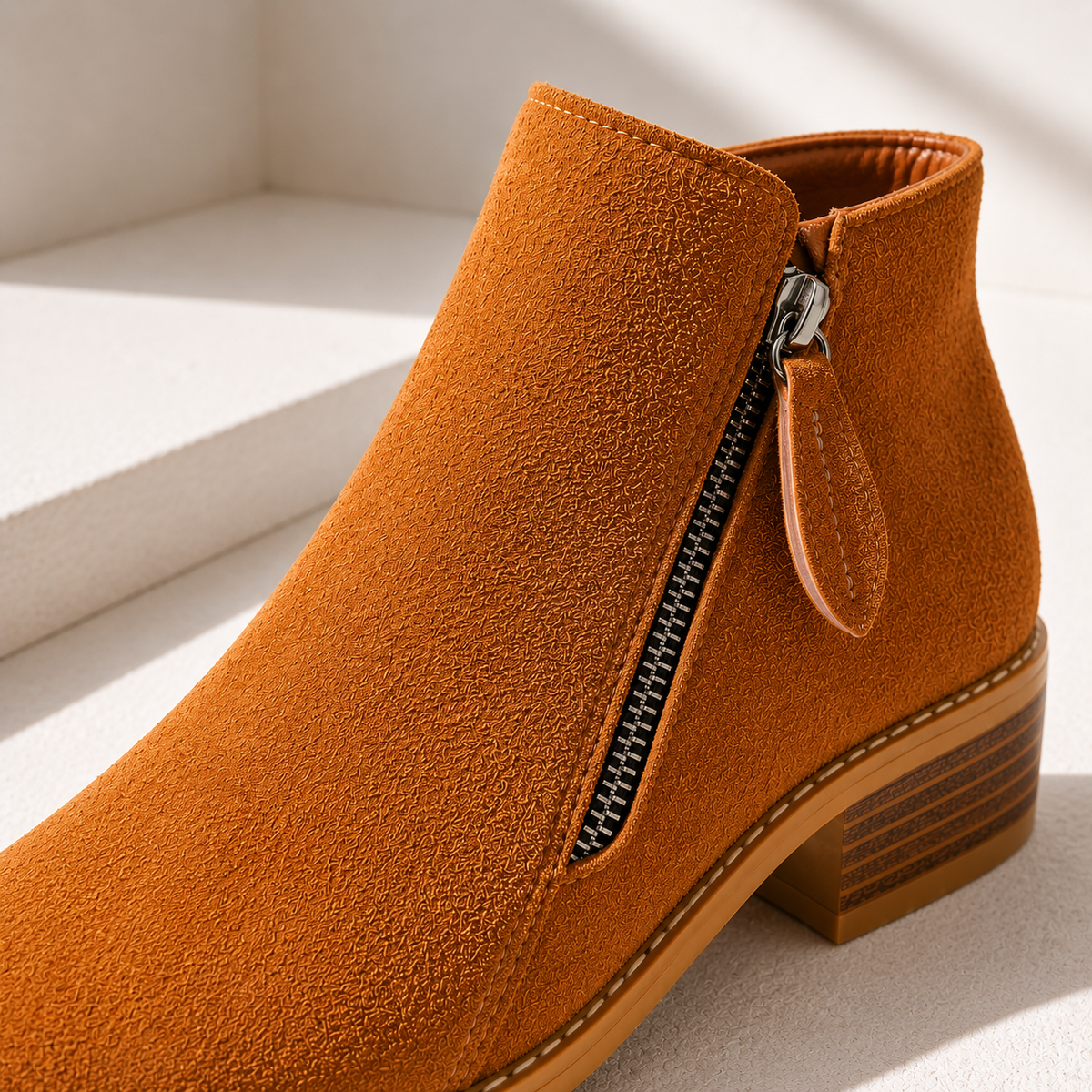 Women's Ankle Boots | Cushioned Comfort & Easy Zip Closure 9