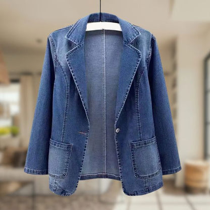Women's Casual Jacket | One-Button Closure 1