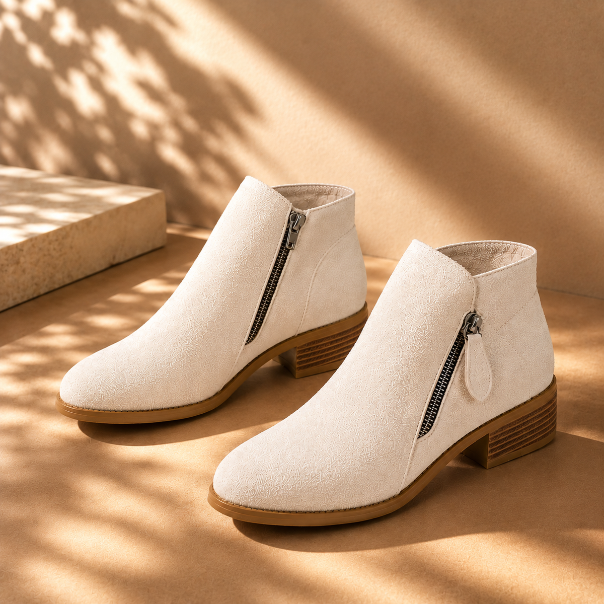 Women's Ankle Boots | Cushioned Comfort & Easy Zip Closure 10
