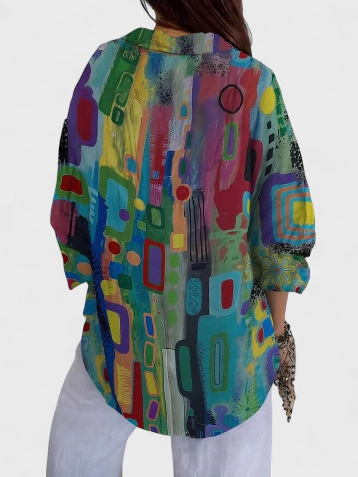 Rose™ | Chic Geometric Pattern Top for All Occasions