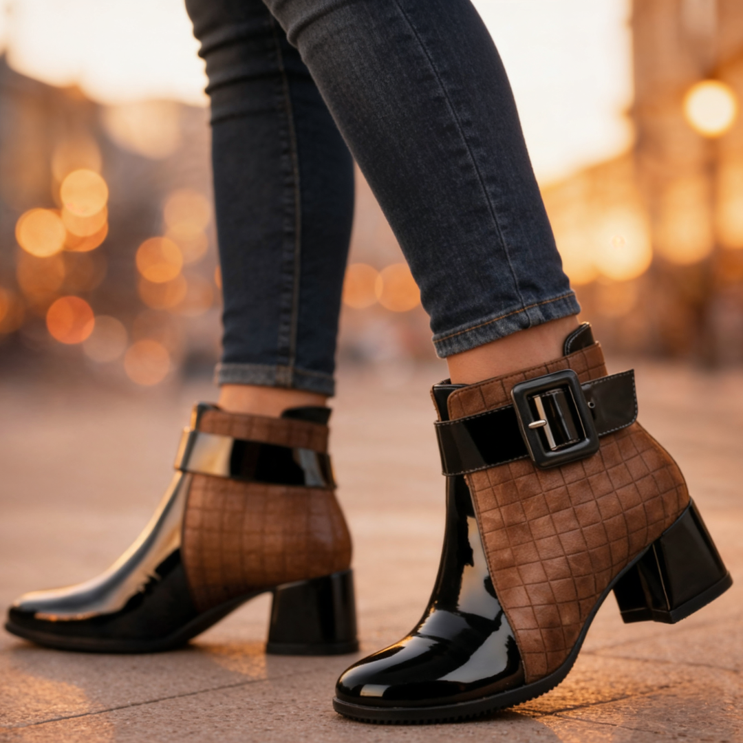 Women's Ankle Boots | Block Heel & Cushioned Comfort