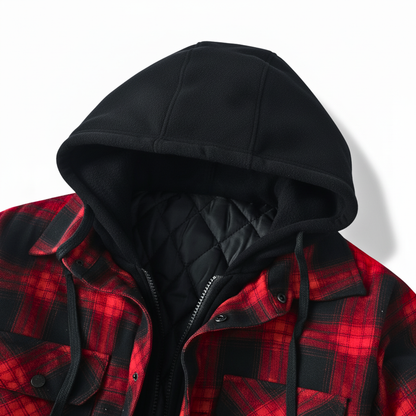 Women's Flannel Jacket | Hooded Insulated Warmth 2