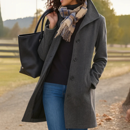 Women's Longline Coat | Warm & Smart Winter Style 5
