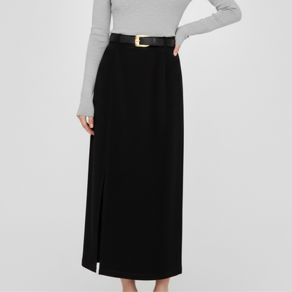 Women's Straight Skirt | Belted Waist Design 5