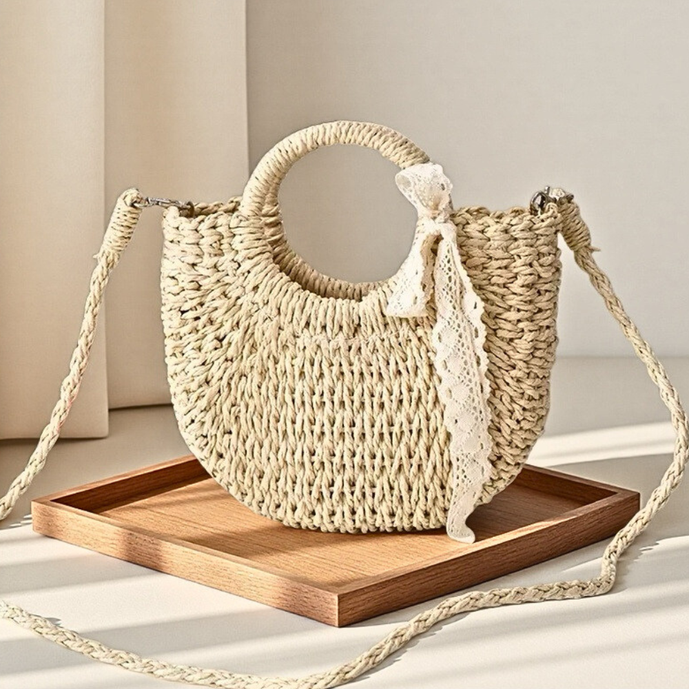 Women's Shoulder Bag | Detachable Strap & Circular Handles 4