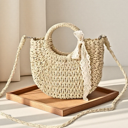 Women's Shoulder Bag | Detachable Strap & Circular Handles 4