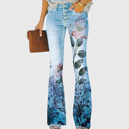Floral Print Trousers for Stylish Occasions