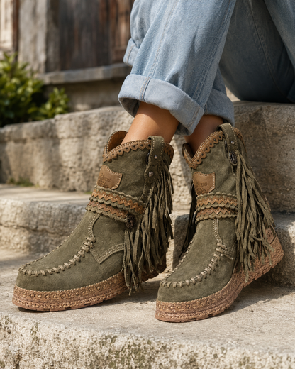Women's Western Boots | Fringed Bohemian Design