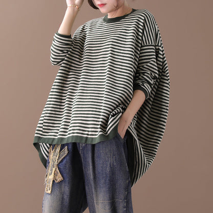 Women's Striped Sweater | Round Neck & Relaxed Fit 3