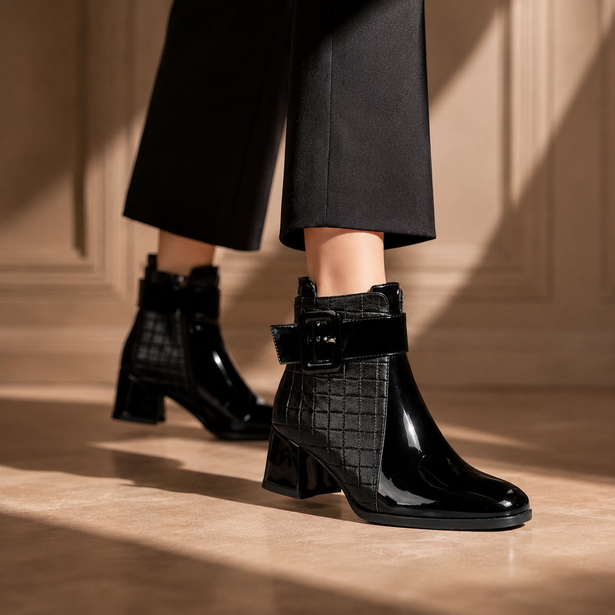 Women's Ankle Boots | Block Heel & Cushioned Comfort