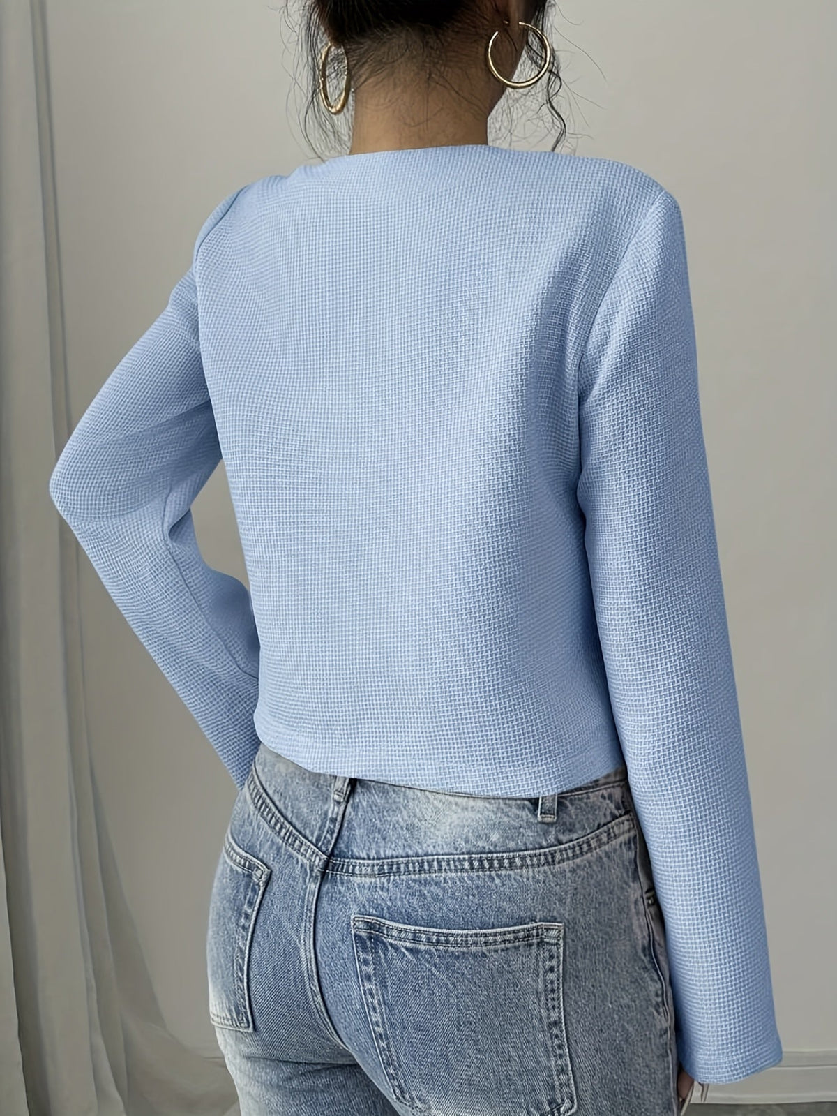 Women's Cropped Jacket | Bow Detail & Flattering Shape 7
