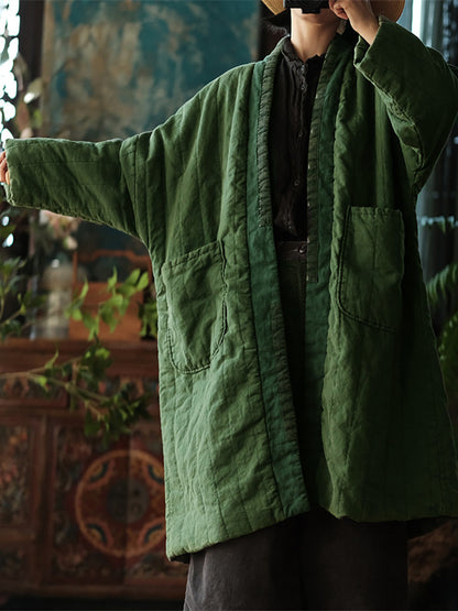Women's Long Winter Coat | Colorblock & Pocket Detail 5