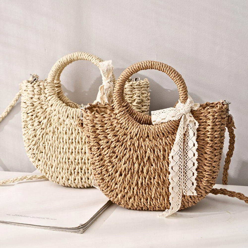 Women's Shoulder Bag | Detachable Strap & Circular Handles 6