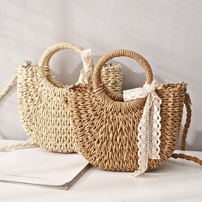 Women's Shoulder Bag | Detachable Strap & Circular Handles 6