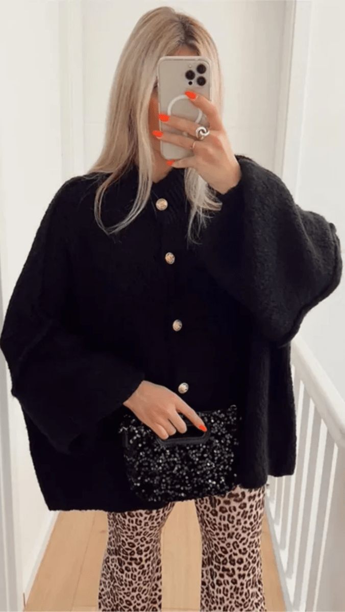 Women's Oversized Knit Cardigan | Button-Front & Cosy Layering 4