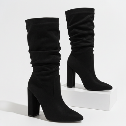 Women's Slouch Boots | Pointed Toe & Block Heel 8