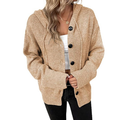 Women's Hooded Button Cardigan | Cosy Knit Layer 12