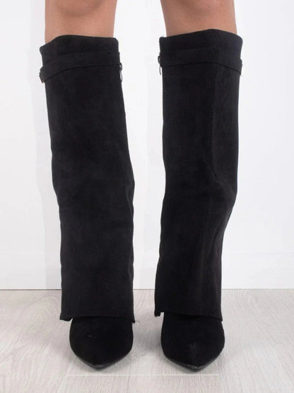 Women's Knee High Boots | Block Heel & Buckle Detail 4