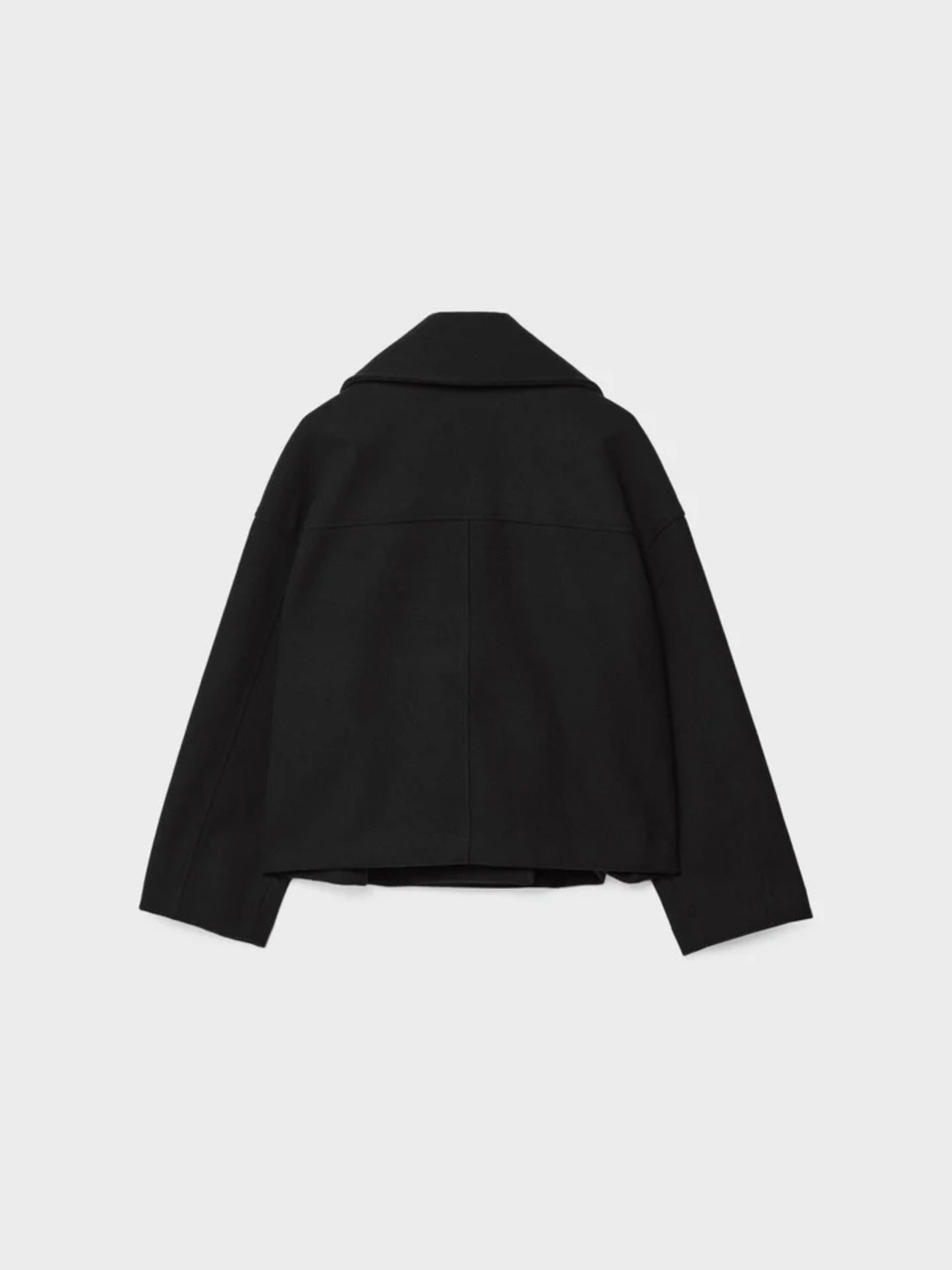 Women's Short Wrap Jacket | Structured Wide Collar