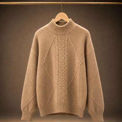 Women's Mock-Neck Sweater | Cable Knit & Warm 5