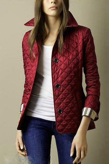 Women's Quilted Jacket | Button Fastening & Tailored Fit 2