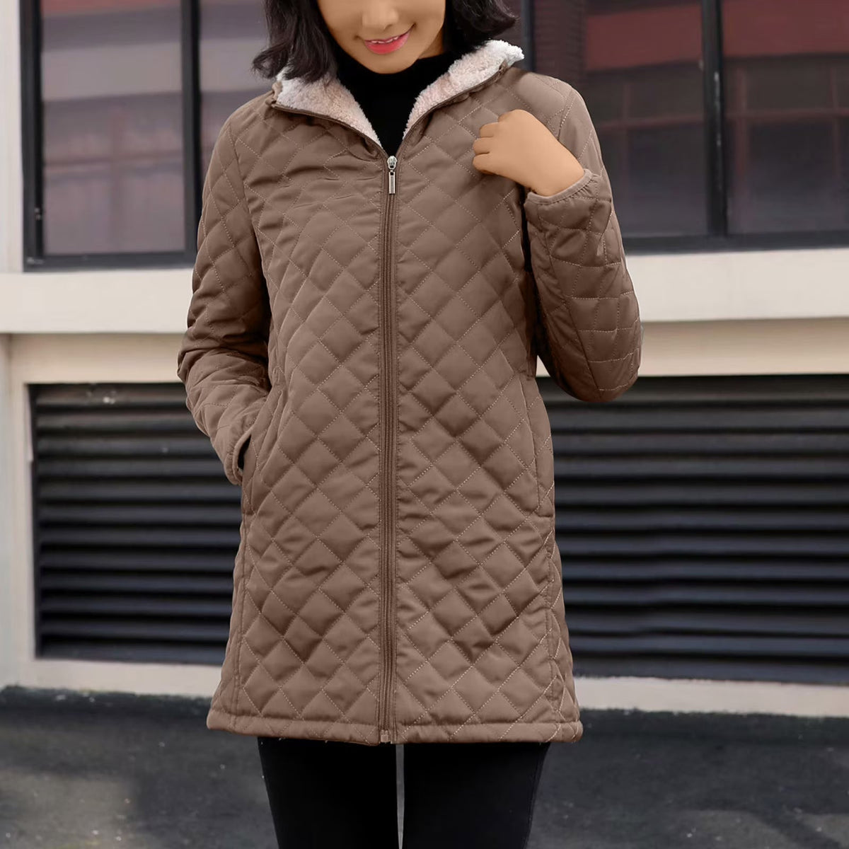 Women's Quilted Jacket | Hooded & Warm