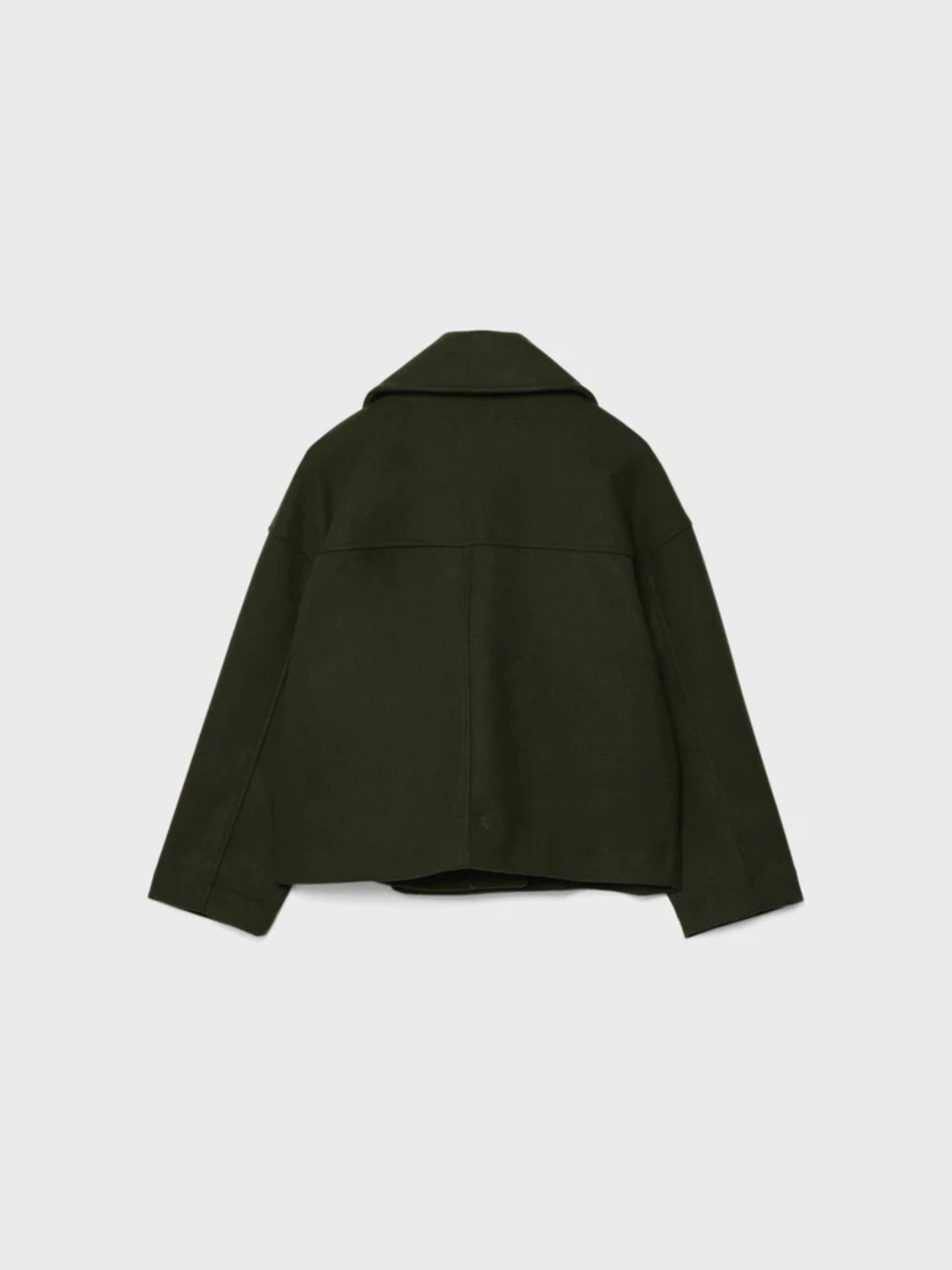 Women's Short Wrap Jacket | Structured Wide Collar