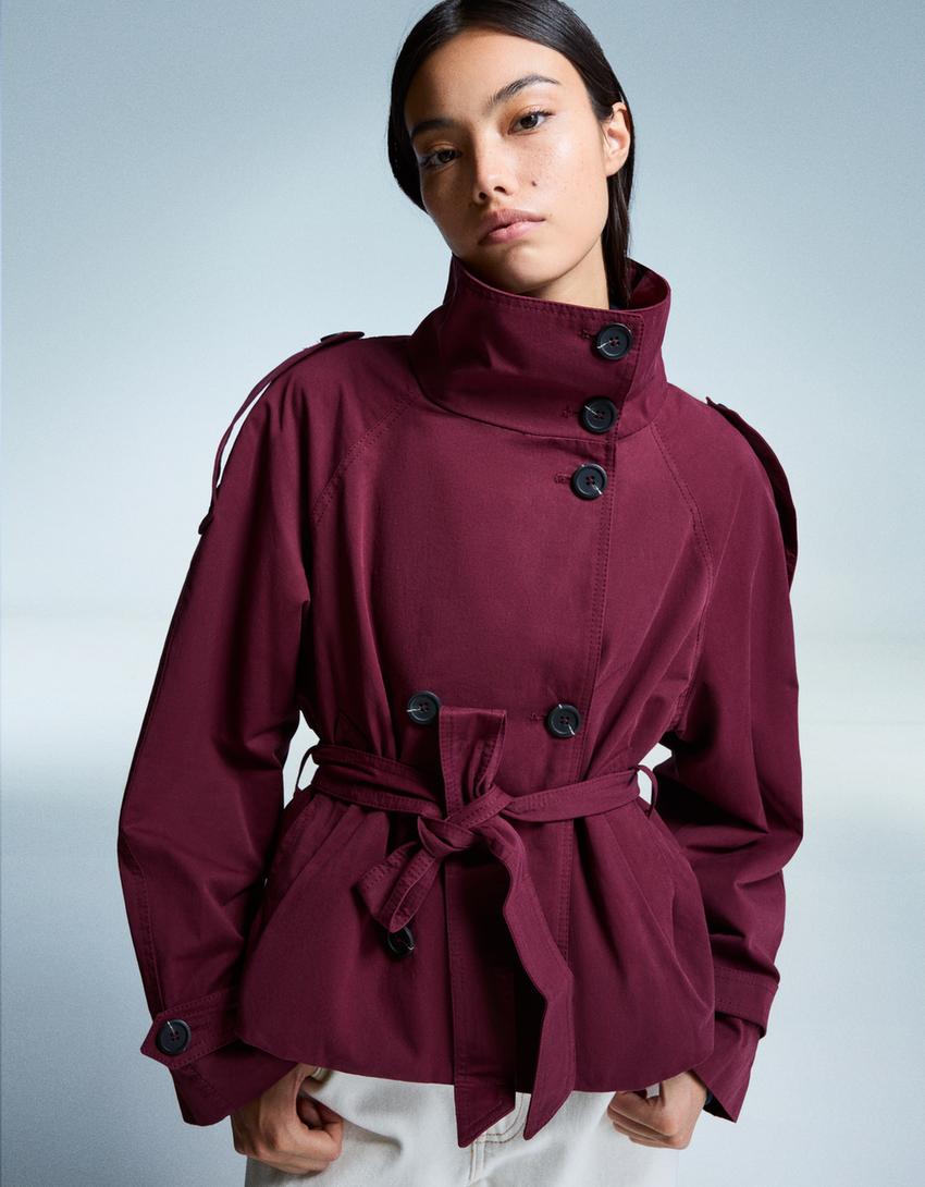 Women's Cropped Trench Coat | Tailored Fit for Autumn 11