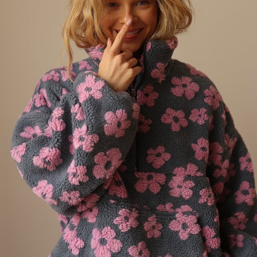 Women's Floral Jumper | Oversized & Warm 4