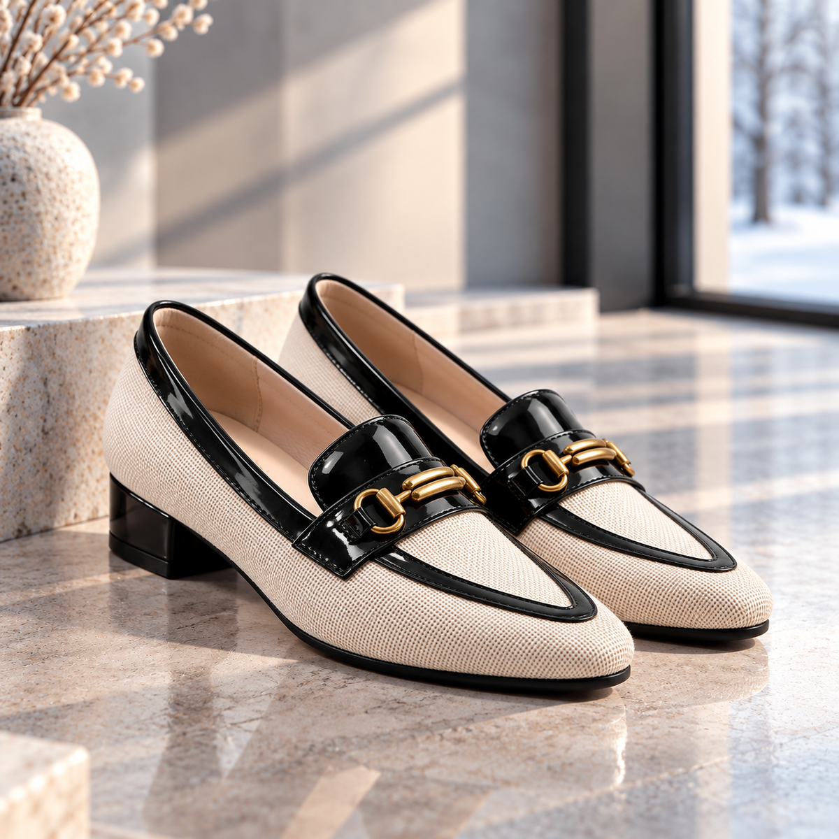 Women's Woven Loafers | Slip-On Comfort & Steady Lift 6