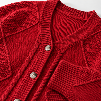 Women's Cable Knit Cardigan | Button Front & Warm 12