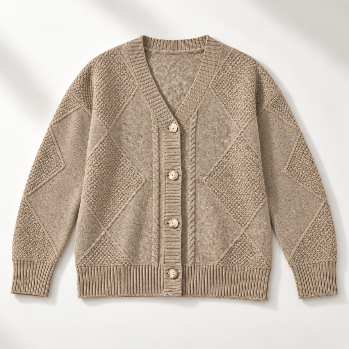 Women's Cable Knit Cardigan | Button Front & Warm 2