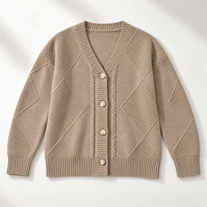 Women's Cable Knit Cardigan | Button Front & Warm 2