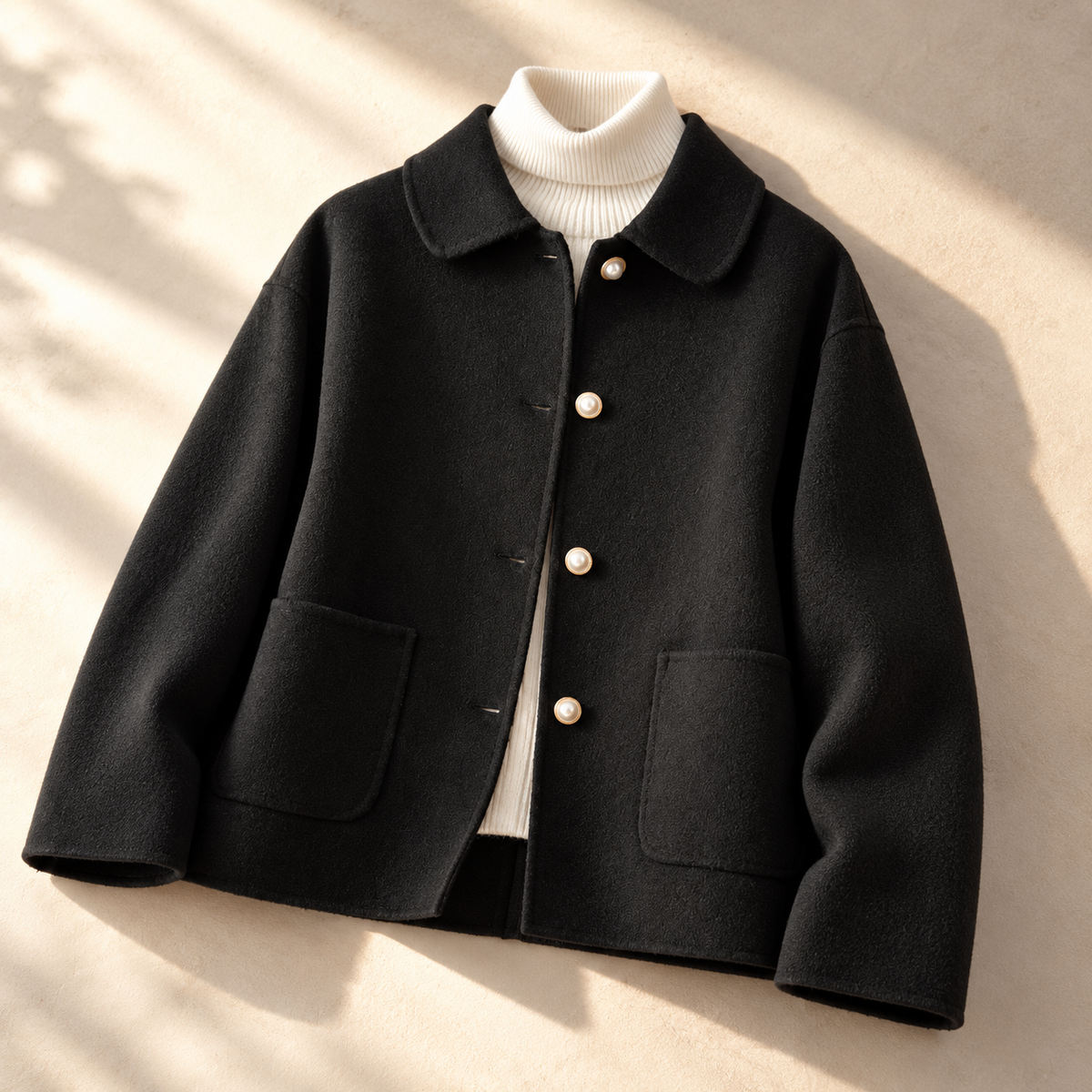 Women's Pearl Button Jacket | Warm & Lightweight 5