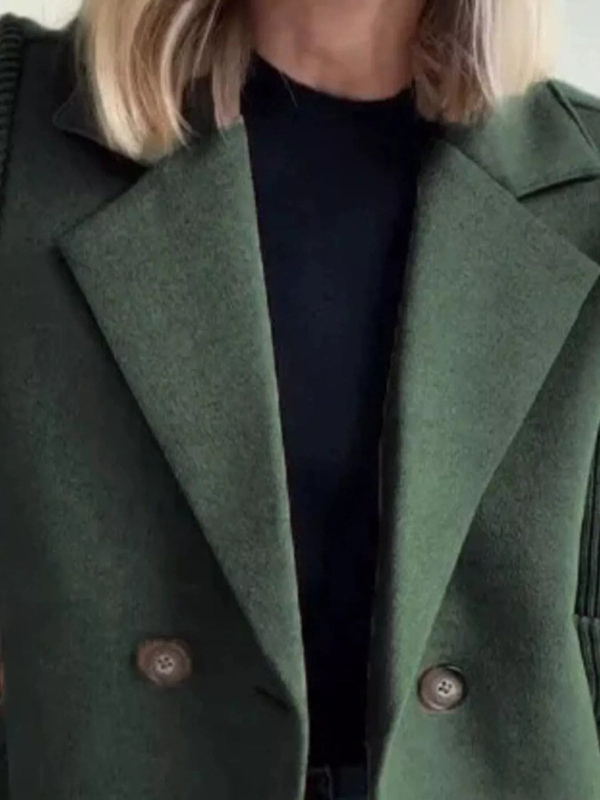 Women's Double Breasted Coat | Shawl Collar & Warm Lining 21
