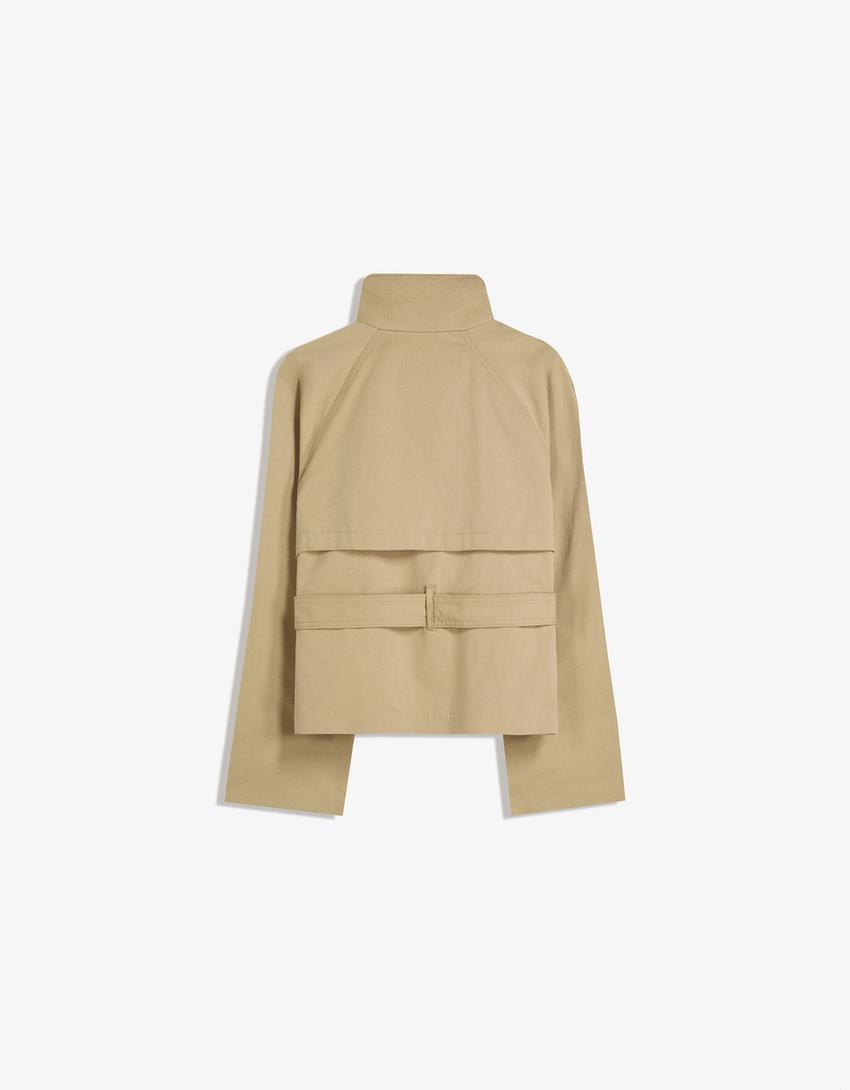 Women's Cropped Trench Coat | Tailored Fit for Autumn 5