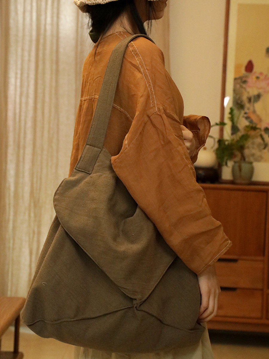 Women's Shoulder Bag | Floral Jacquard & Large Capacity 4
