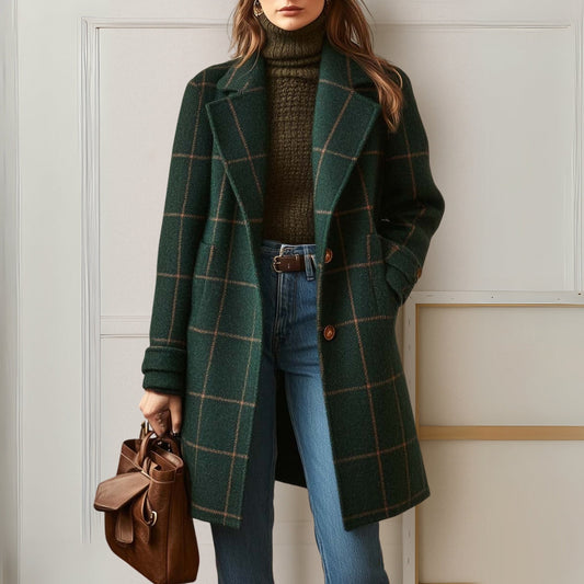 Women's Long Coat | Warm & Tailored Fit 1