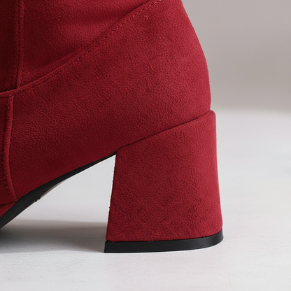 Women's Knee-High Buckle Boots | Adjustable Fit & Block Heel 5