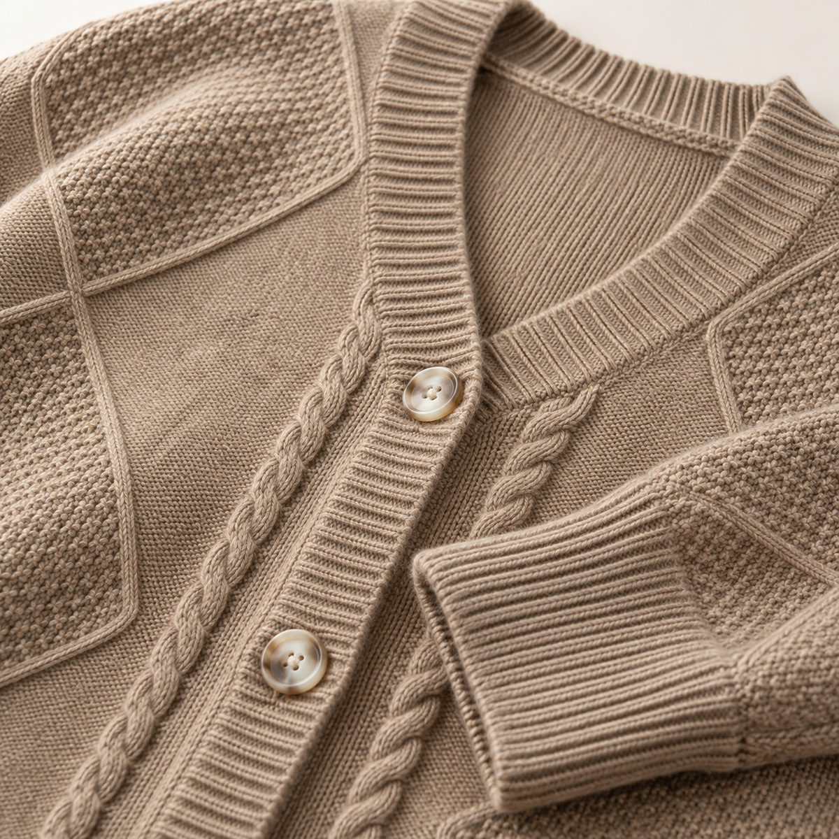 Women's Cable Knit Cardigan | Button Front & Warm 3