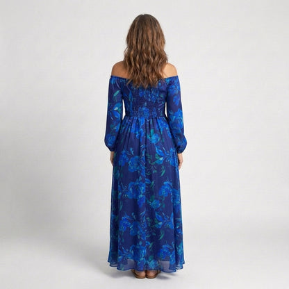 Alina – Elegant Off-Shoulder Maxi Dress for Women 2
